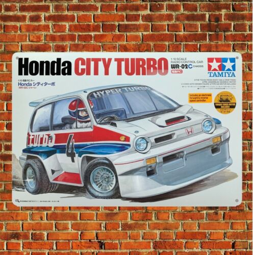 Vintage Collectible Plates - メタルポスター ヴィンテージRCカー ティンサイン プラク ダミヤ シティ