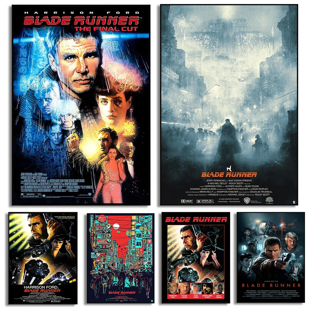 Vintage Collectible Posters - ブレードランナー 1982 クラシック映画ポスター - 映画ファン向けグッズ -