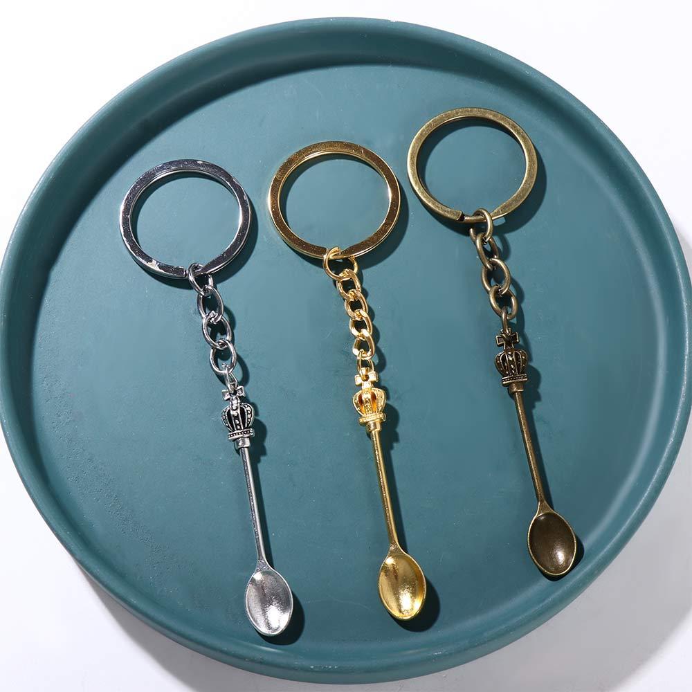 ヴィンテージキッチンスプーンキーホルダー,男性用,シルバーカ - Vintage Collectible Spoons のレビューと価格