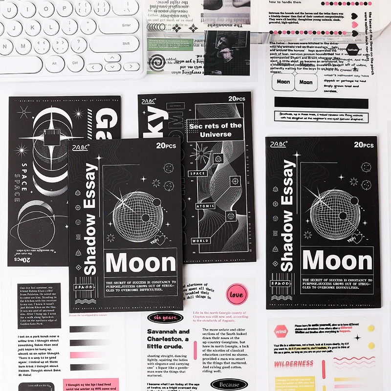ヴィンテージテキストステッカーブック 20枚入り、星空ノート - Vintage Collectible Books のレビューと価格