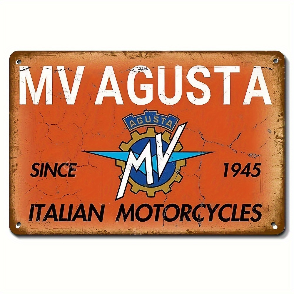 ヴィンテージ MV アグスタ イタリア製オートバイメタルサイ - Vintage Collectible Plates のレビューと価格