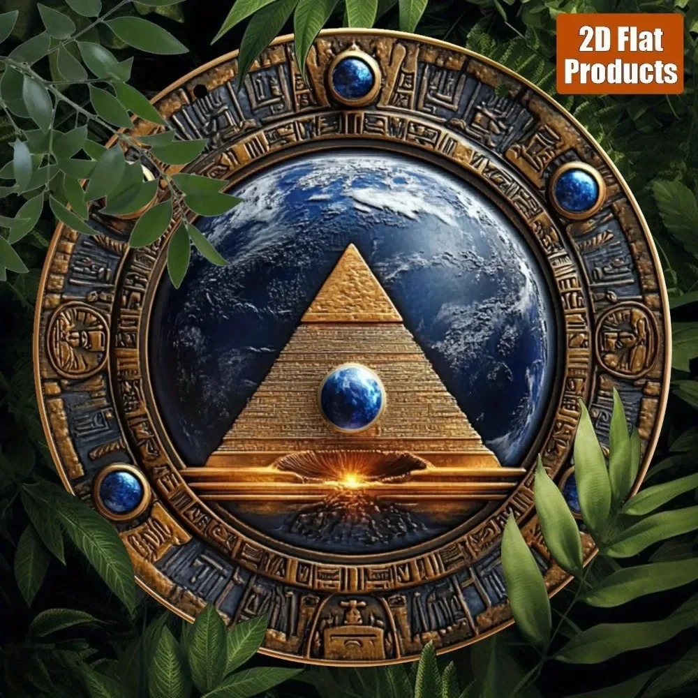 CIFBUY ヴィンテージサイケデリックアルミ製ウォールアー - Vintage Collectible Plates のレビューと価格